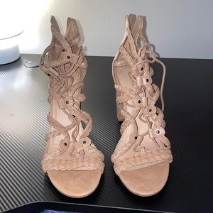 Lace up heels